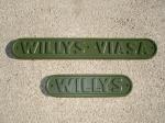 PLACA CALANDRA WILLYS-VIASA